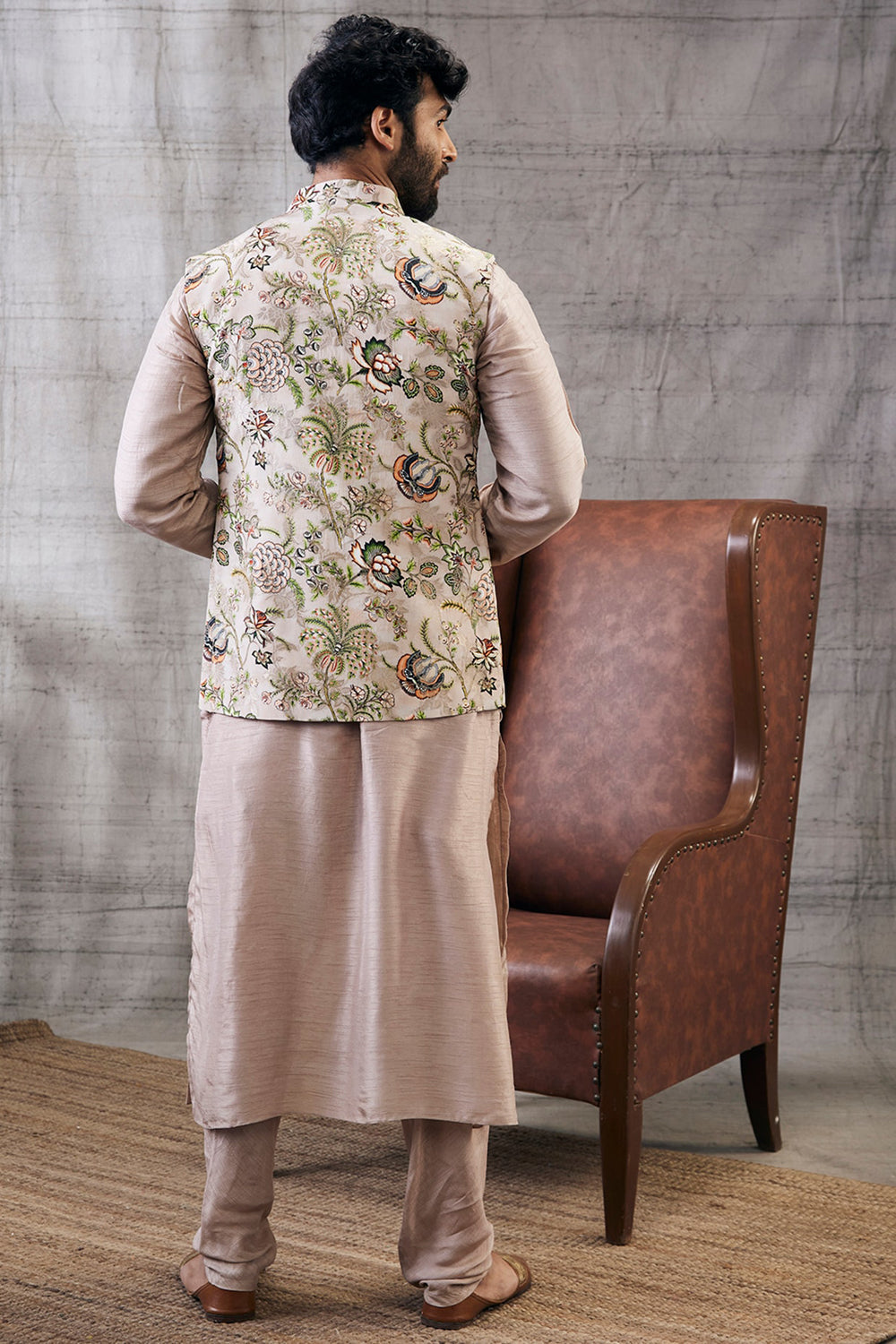 Mehr Printed Bundi With Kurta Set