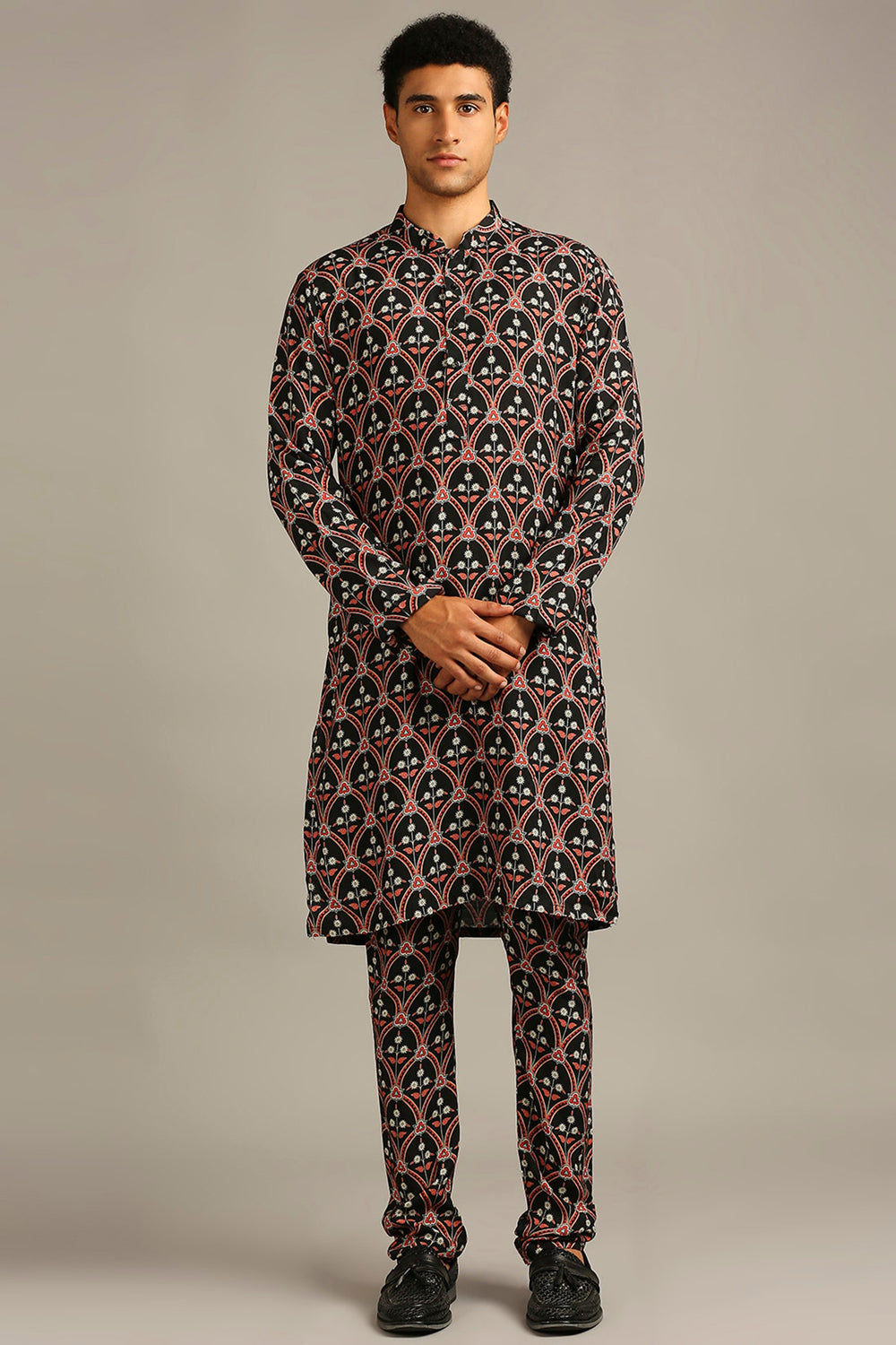 Ethnic Folklore Printed Kurta Set