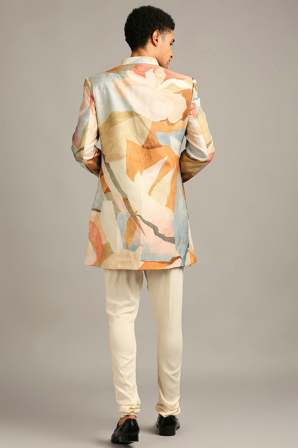 Conversational Printed Sherwani Set