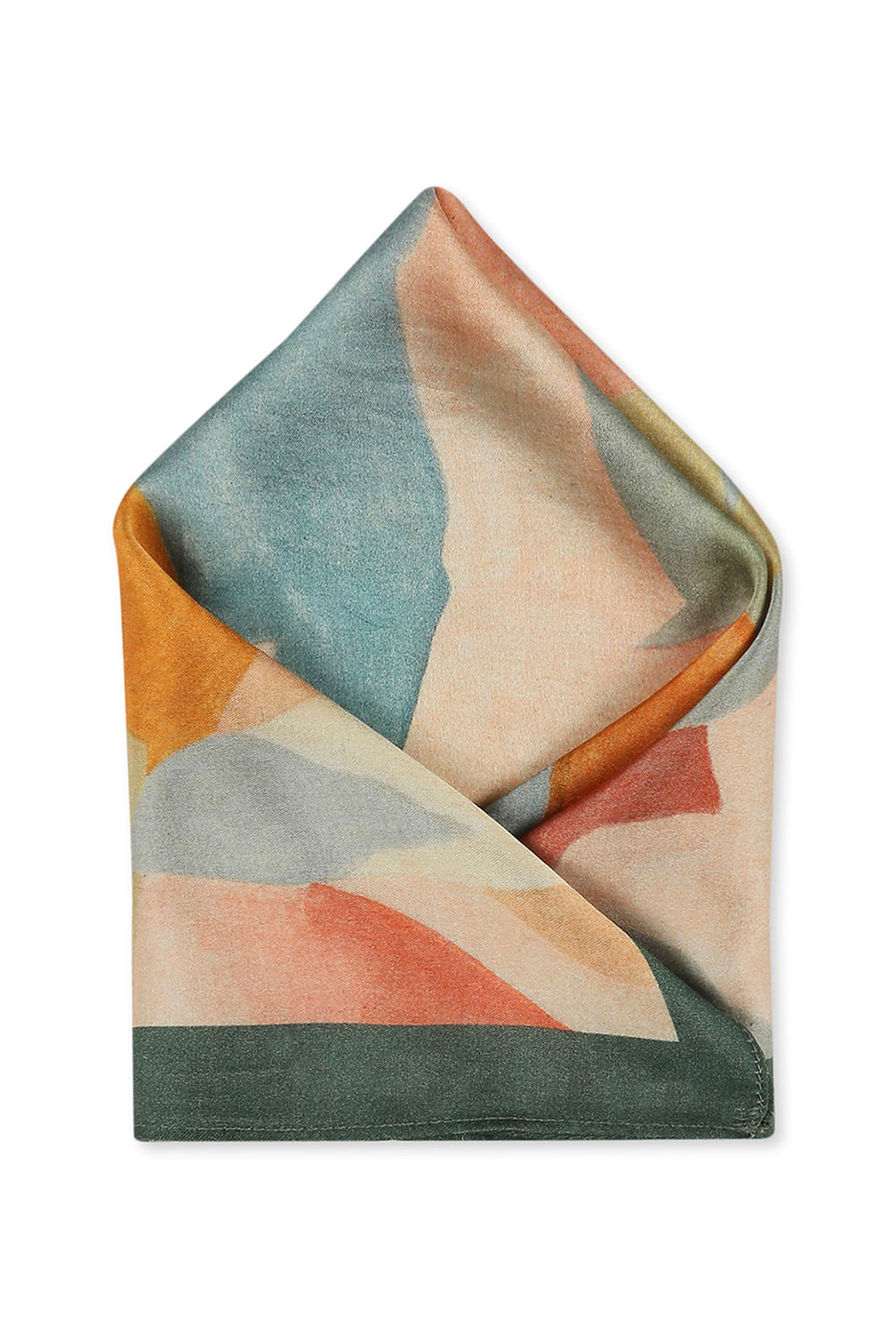 Multicolour Conversational Printed Pocket Square