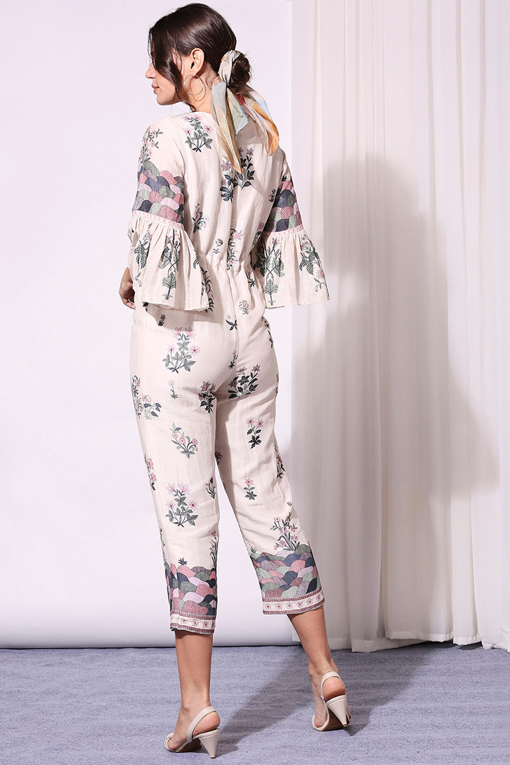 Pastel Floral Printed Jumpsuit