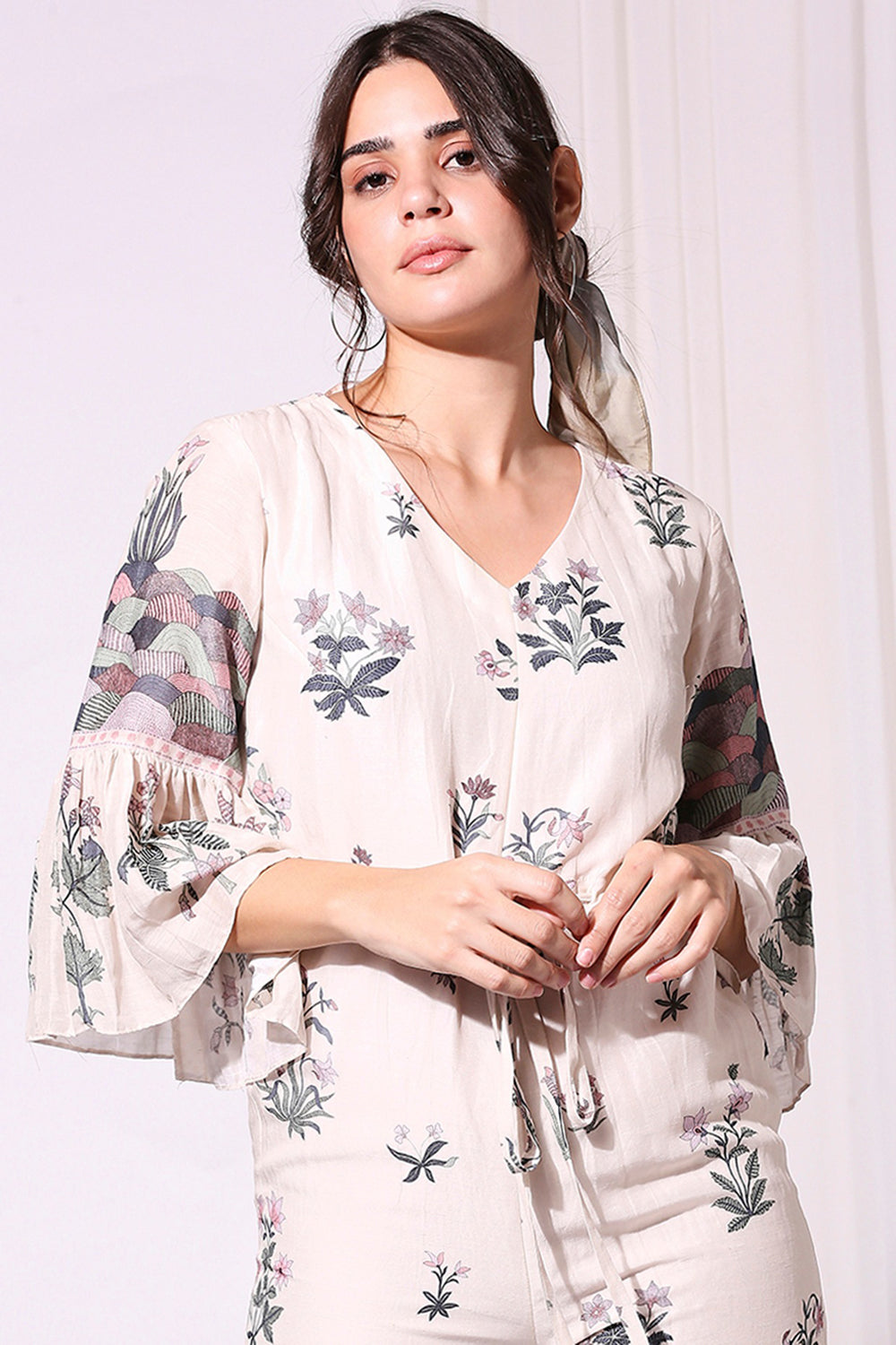 Pastel Floral Printed Jumpsuit