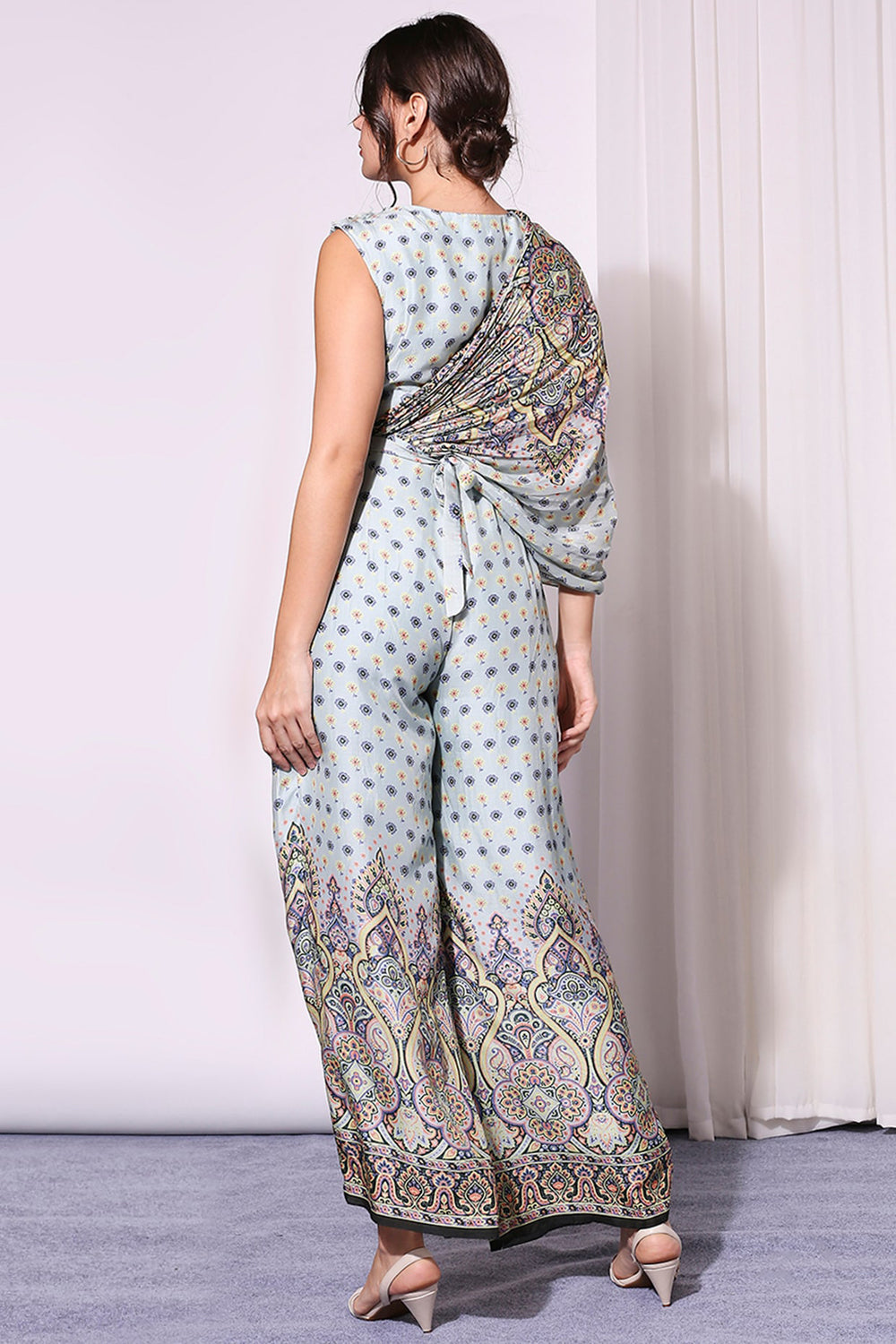 Ethnic Pastel Printed Jumpsuit