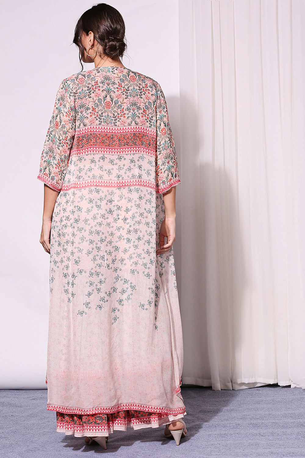 Floral Pastel Printed Sharara Set