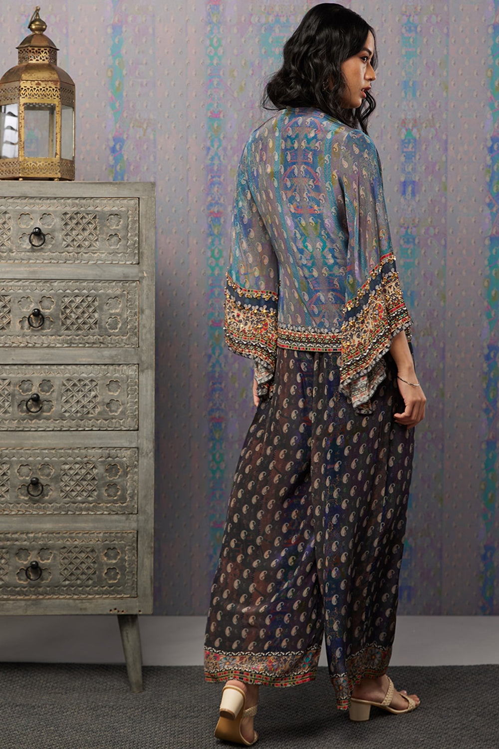 Ikaya Embroidered Angarkha Set