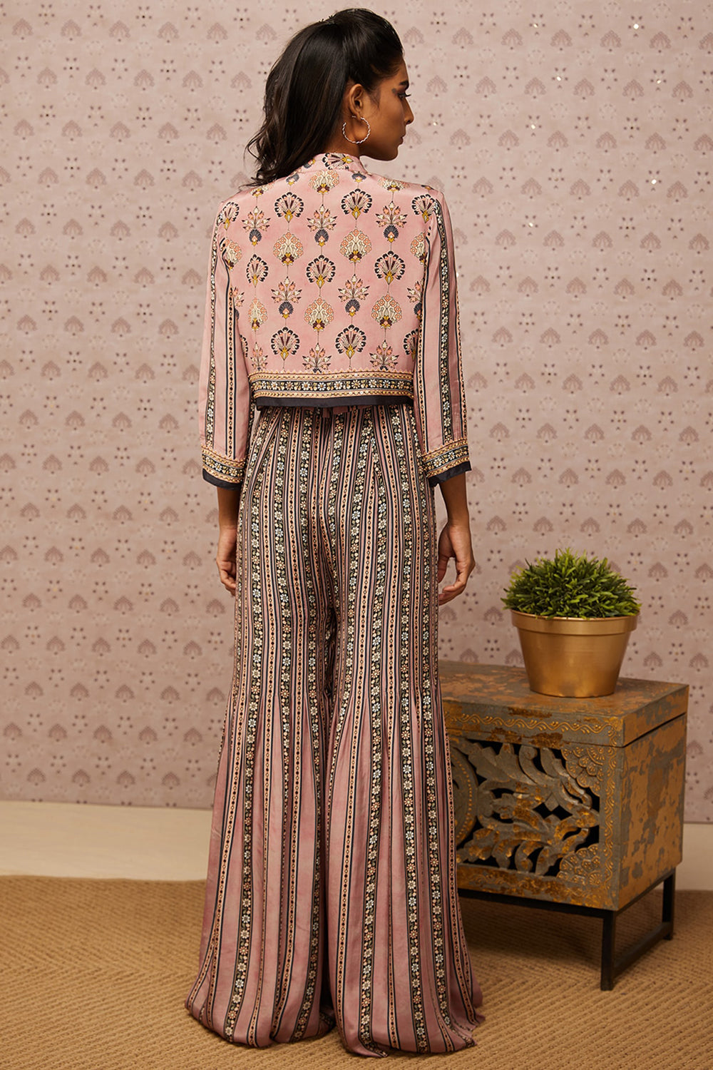 Sarouk Printed Jumpsuit With Jacket