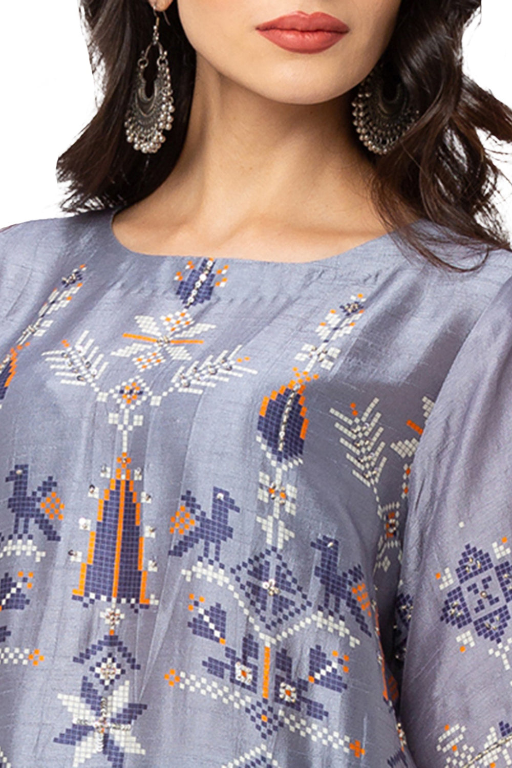 Printed Top With Dhoti Pants