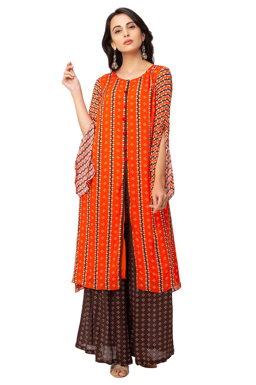 Printed Kurta With Palazzos