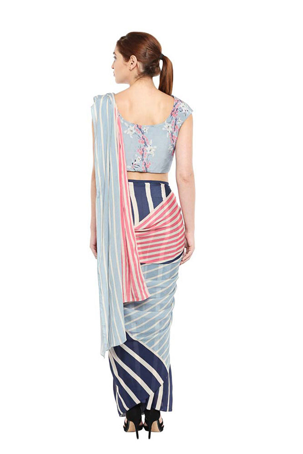 Palash Printed Pre-Stitched Saree With Blouse