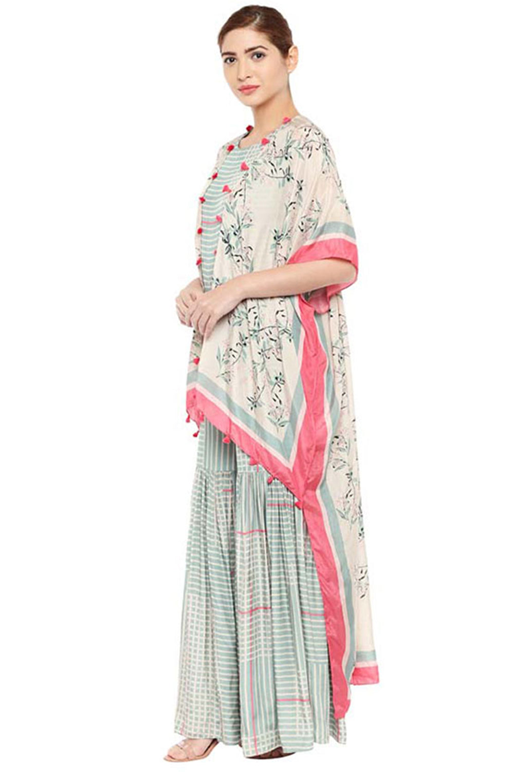 Palash Printed Jumpsuit With Jacket