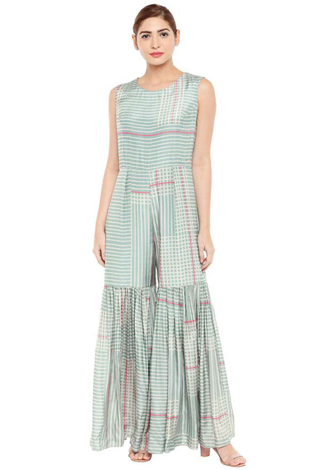 Palash Printed Jumpsuit With Jacket