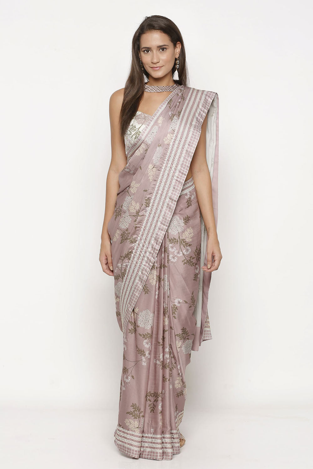 Windance Printed Saree With Bustier
