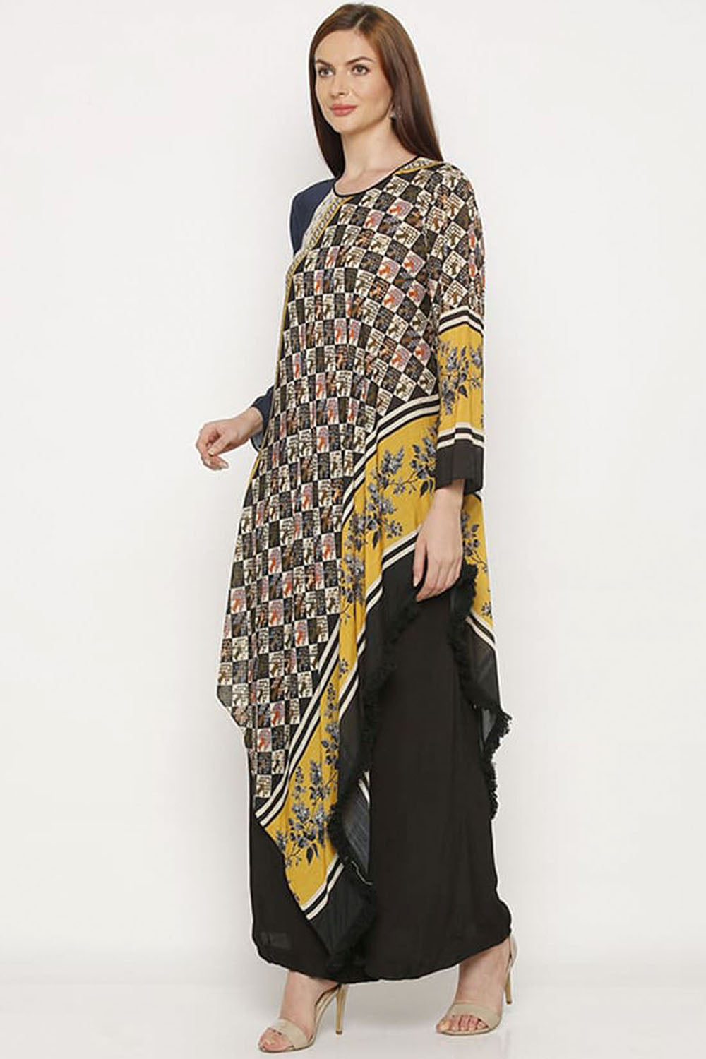 Applique Printed Palazzo Set