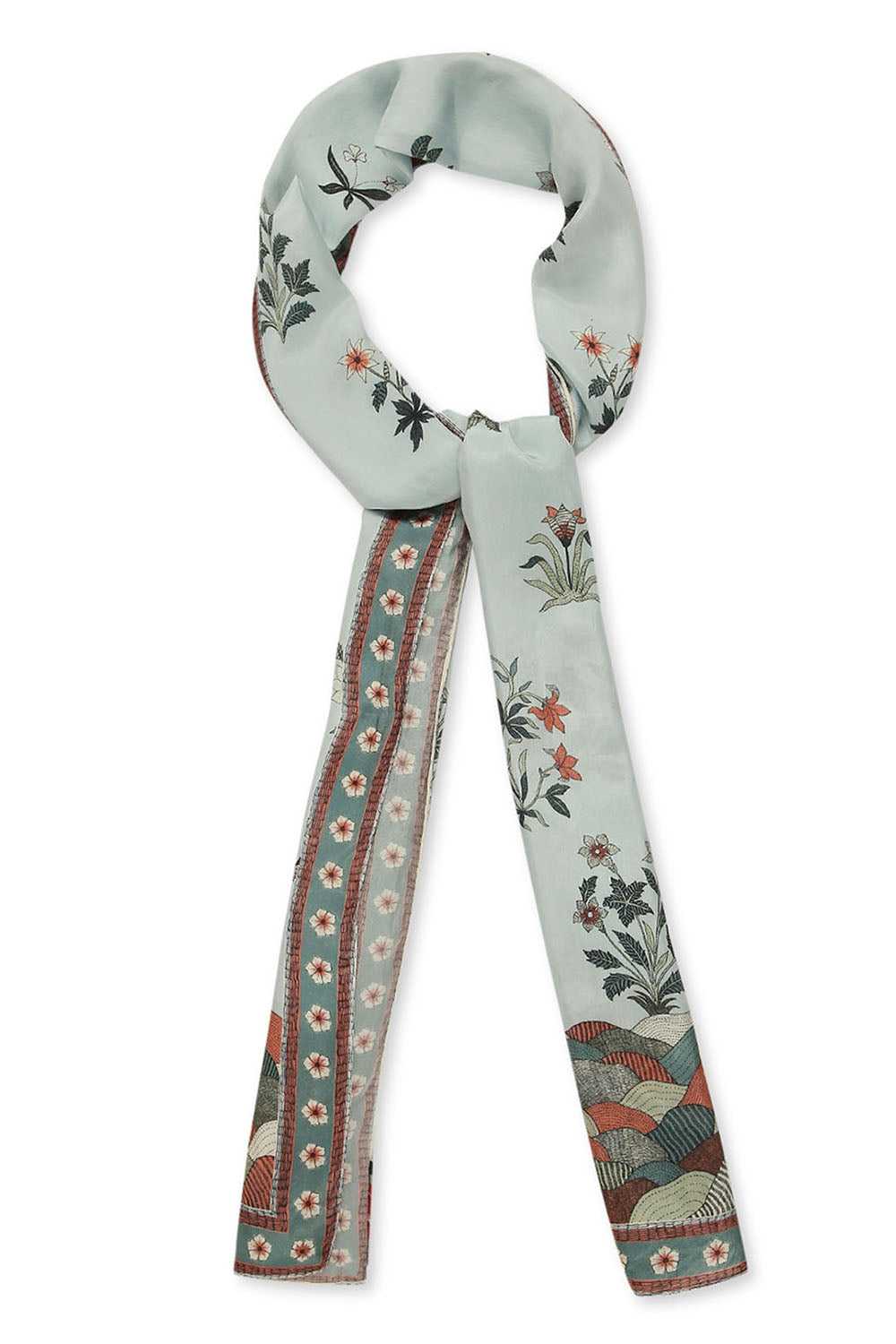 Pastel Bloom Printed Scarf